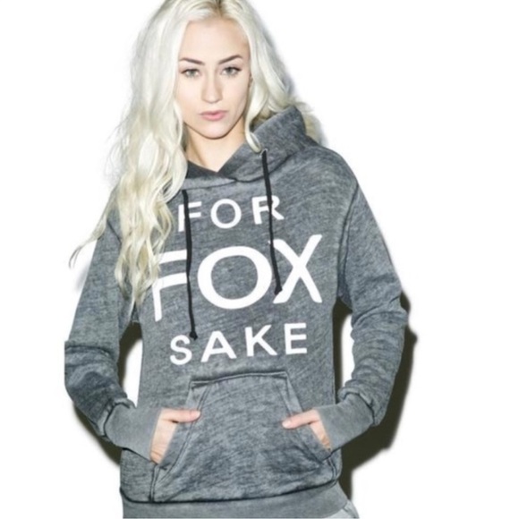 Wildfox FOR FOX SAKE HOODIE SWEATSHIRT WOMENS - Picture 1 of 10